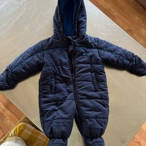 Nike Blue Footies One Piece for Winter